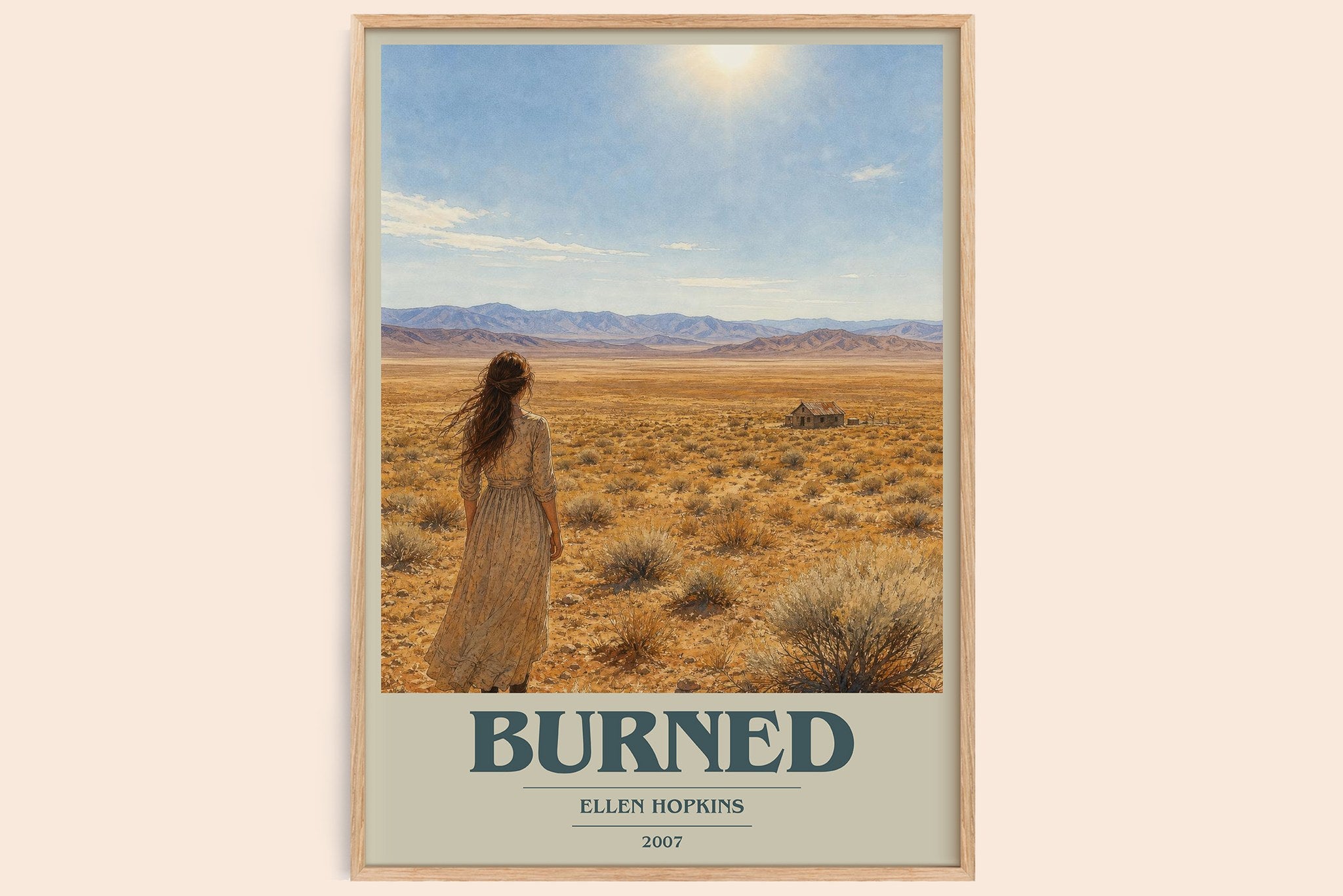 Burned Book Cover Poster by Ellen Hopkins