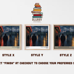 Tricks literary print in frame leaning in hallway – young adult wall art