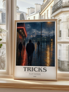 Tricks book cover poster colour and style options – Ellen Hopkins book art