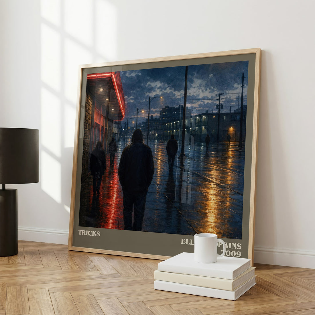 Tricks literary print framed by window – literary home decor