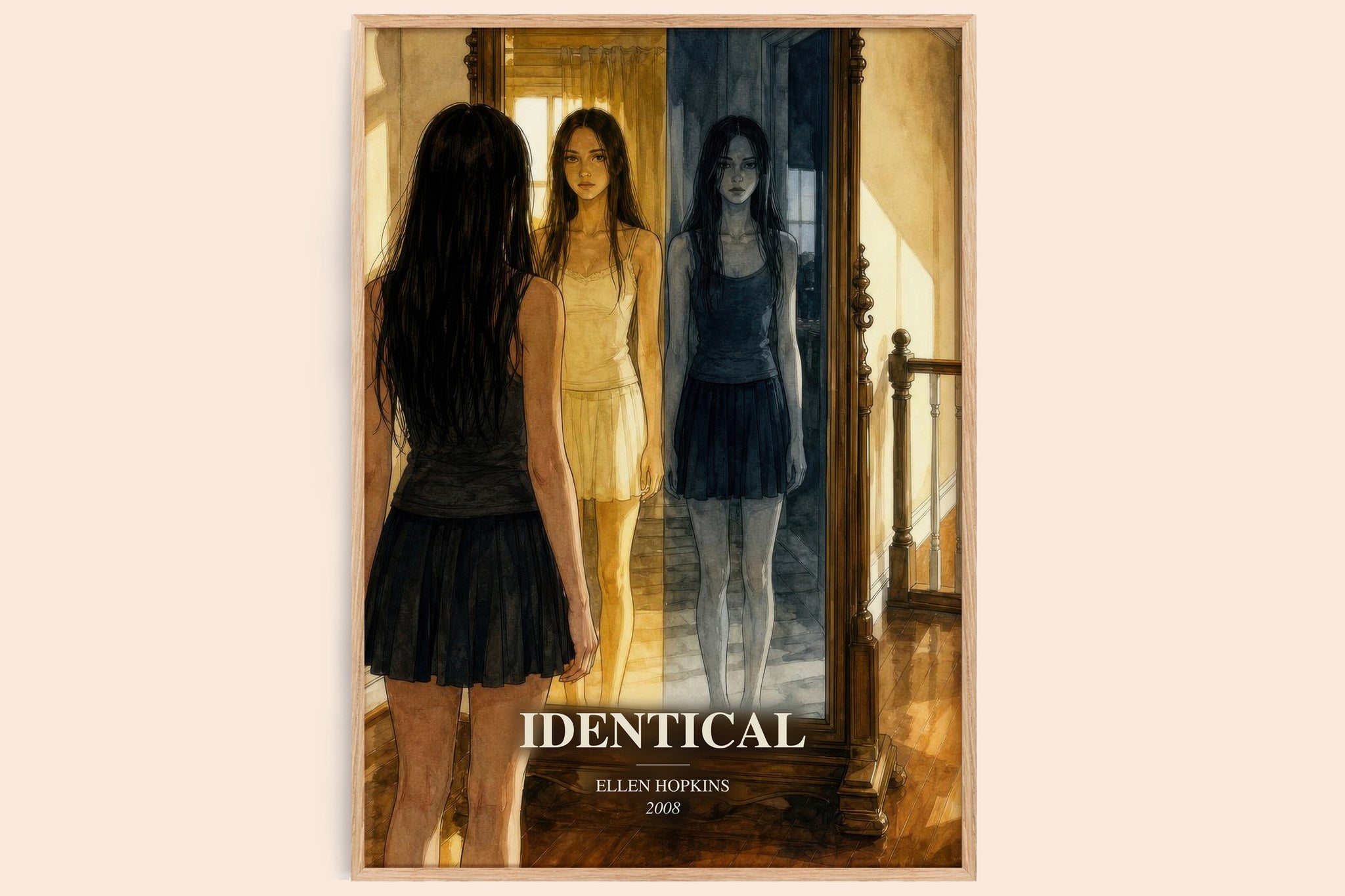 Identical Book Watercolour Illustration by Ellen Hopkins