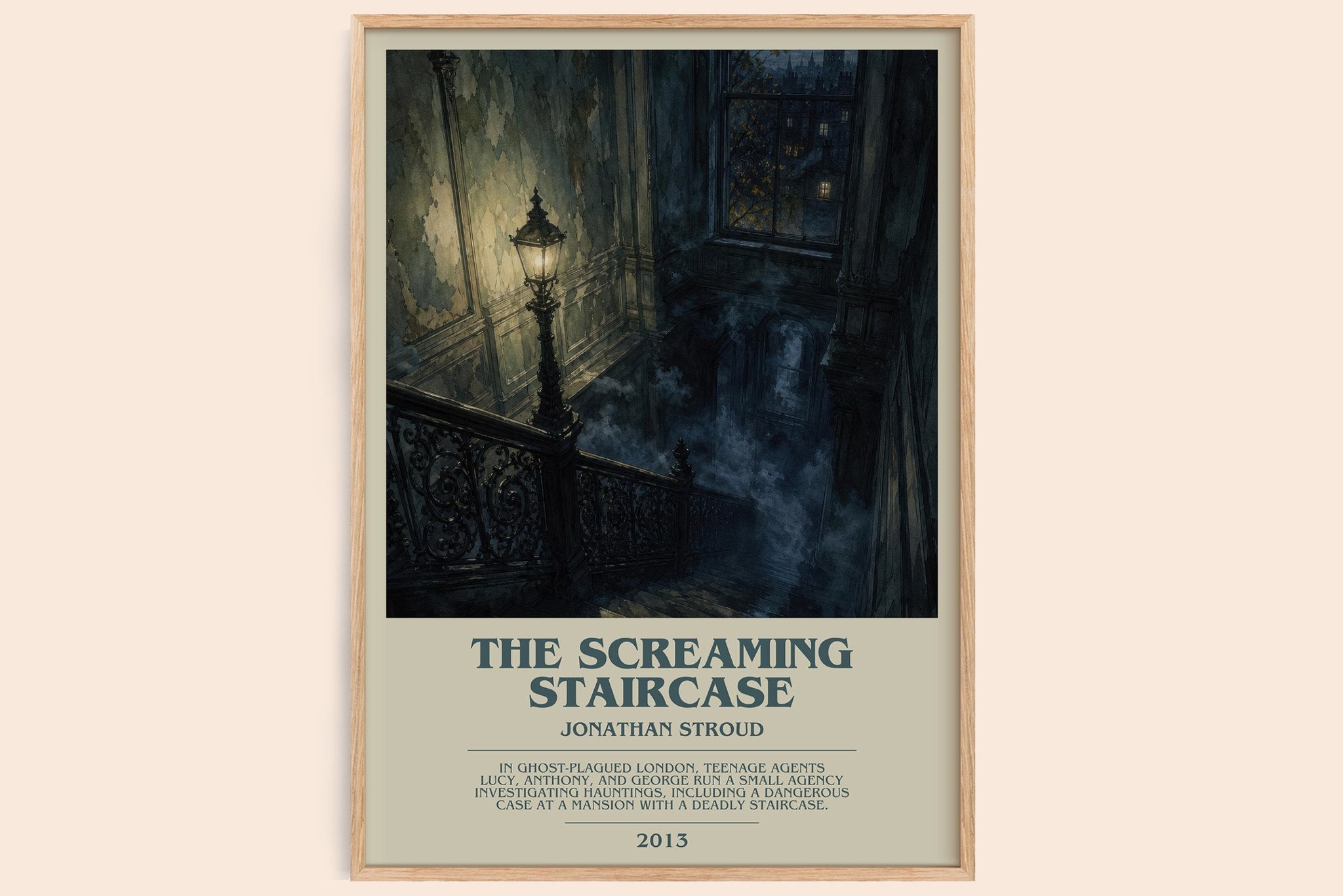 The Screaming Staircase Bookish Wall Art by Jonathan Stroud