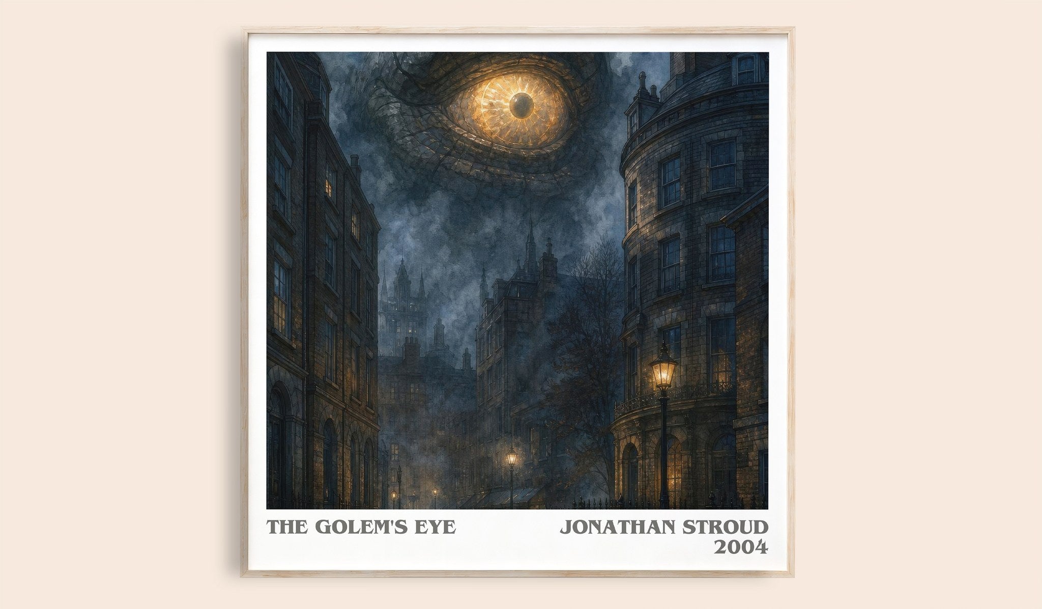 The Golem's Eye Literary Art Print by Jonathan Stroud