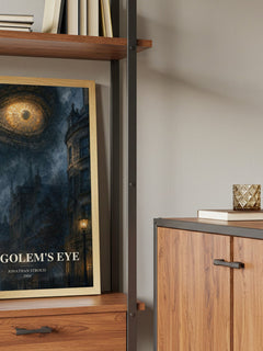 The Golem's Eye book watercolour illustration paper finish options – matte satin gloss