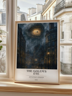 The Golem's Eye book cover poster colour and style options – Jonathan Stroud book art