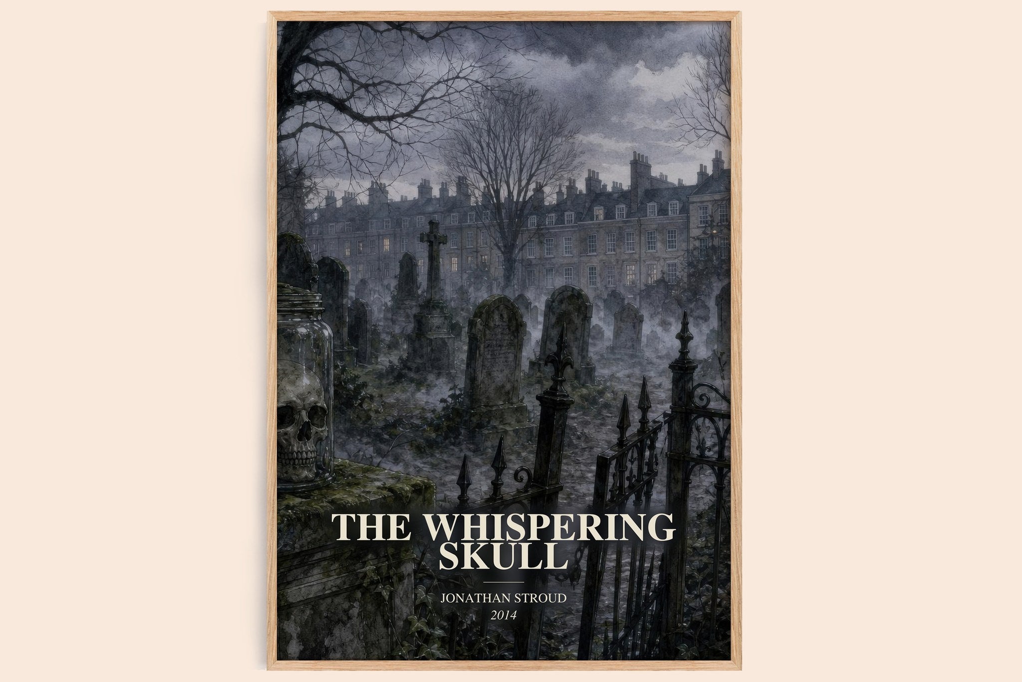 The Whispering Skull Book Watercolour Illustration by Jonathan Stroud