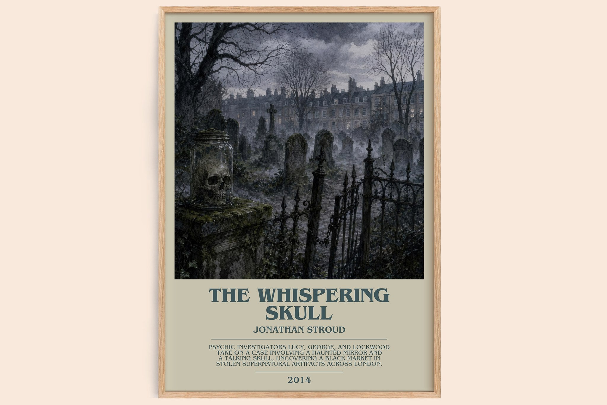 The Whispering Skull Bookish Wall Art by Jonathan Stroud