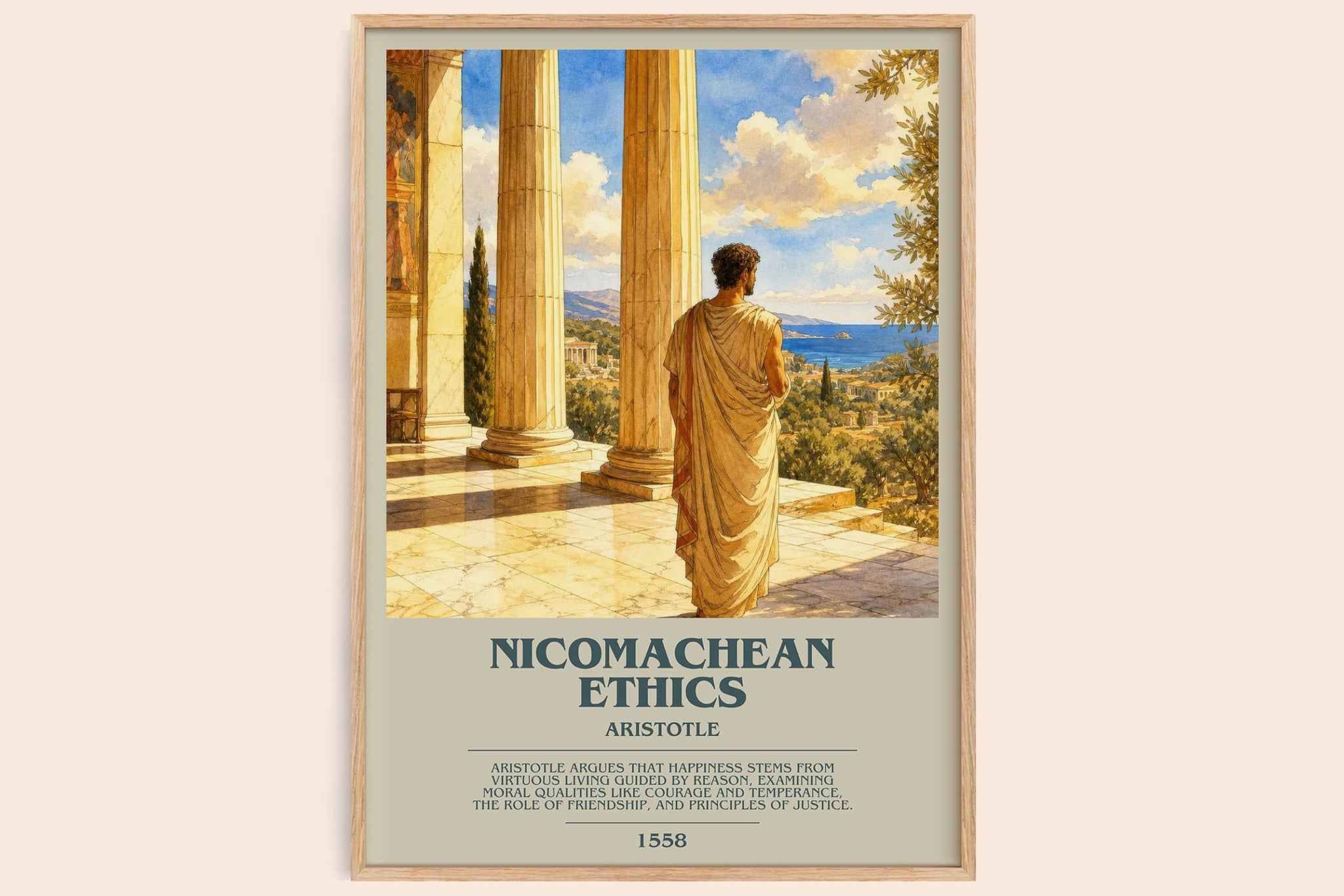 Nicomachean Ethics Bookish Wall Art by Aristotle