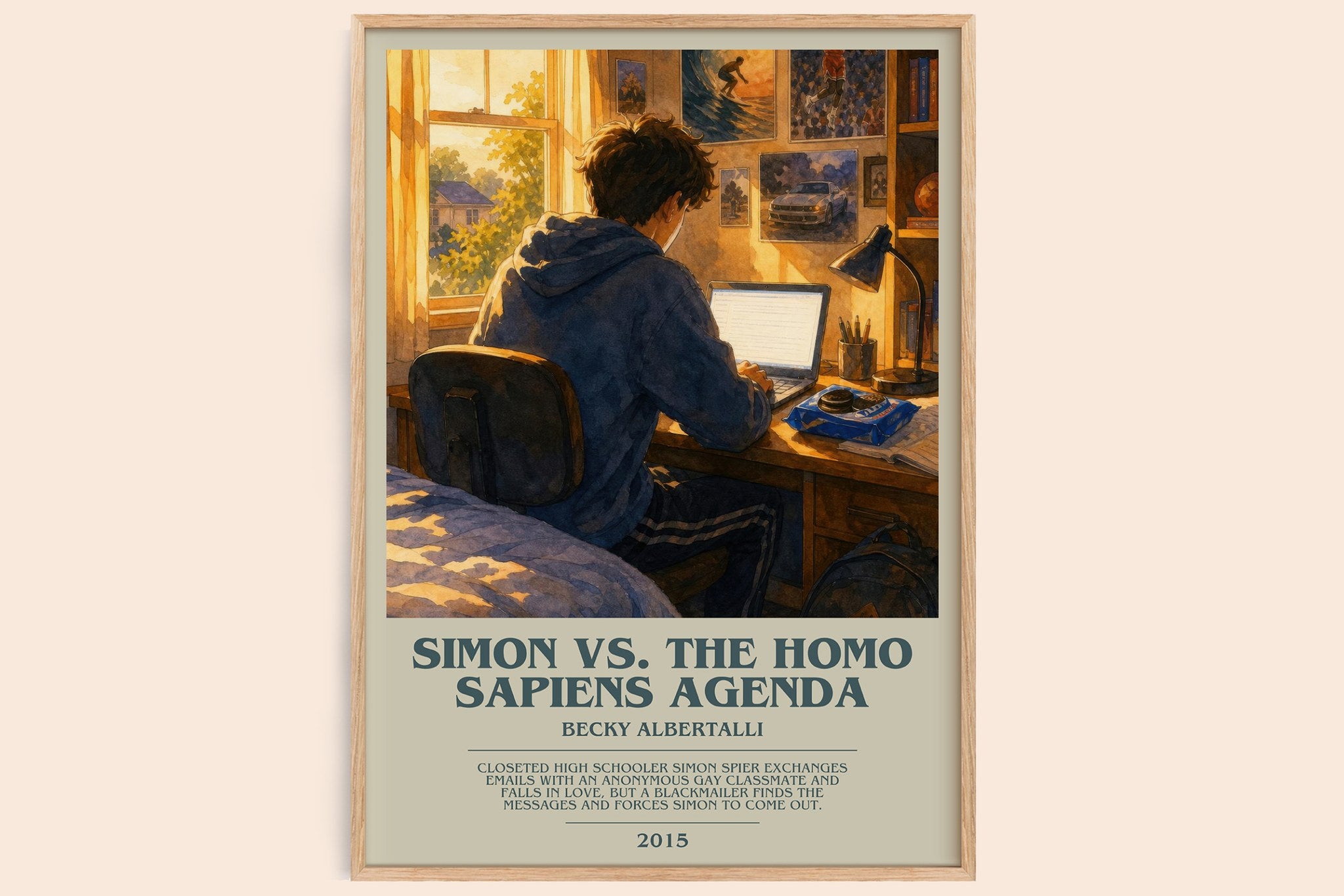 Simon vs. the Homo Sapiens Agenda Bookish Wall Art by Becky Albertalli