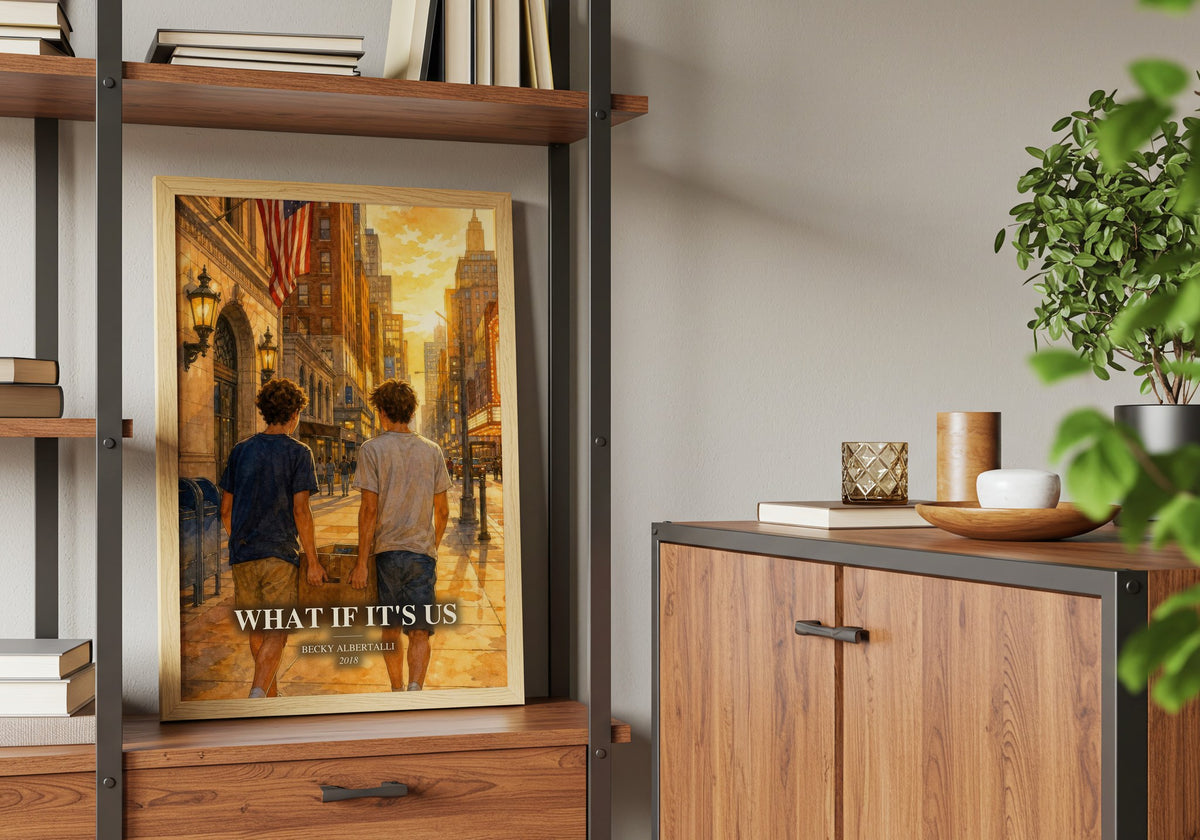 What If It's Us book watercolour illustration paper finish options – matte satin gloss