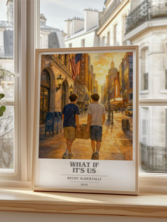 What If It's Us book cover poster colour and style options – Becky Albertalli book art