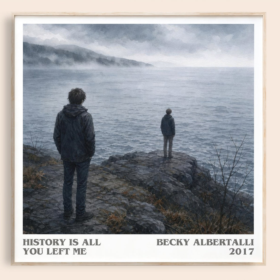 History Is All You Left Me literary book poster by Becky Albertalli – framed literary art print