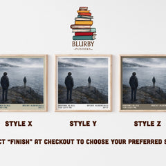 History Is All You Left Me literary print in frame leaning in hallway – young adult wall art