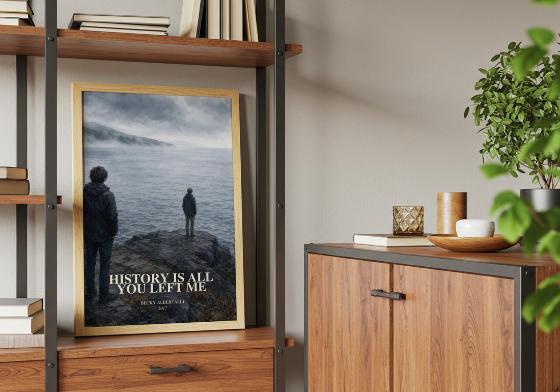 History Is All You Left Me book watercolour illustration paper finish options – matte satin gloss