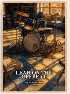Leah on the offbeat watercolour book poster by Becky Albertalli – framed literary art print