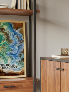The Book of Dragons book watercolour illustration paper finish options – matte satin gloss