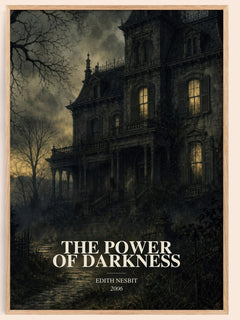 The Power of Darkness watercolour book poster by Edith Nesbit – framed literary art print