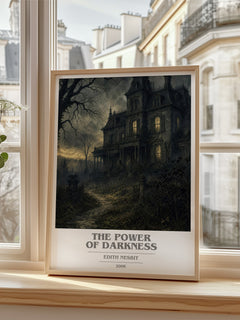 The Power of Darkness book cover poster colour and style options – Edith Nesbit book art