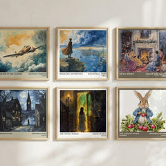 The Magic World literary art print colour and style options – Edith Nesbit book art