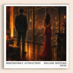 Irresistible Attraction literary book poster by Willow Winters – framed literary art print