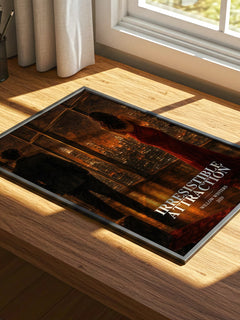 Irresistible Attraction watercolour book poster framed on wall – romance wall art