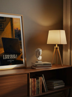 I Too Had a Love Story watercolour print on bookshelf – Ravinder Singh fan gift