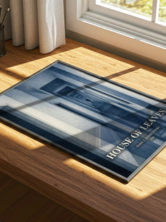 House of Leaves watercolour book poster framed on wall – horror wall art