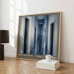 House of Leaves literary print framed by window – literary home decor