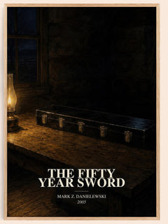 The fifty year sword watercolour book poster by Mark Z. Danielewski – framed literary art print
