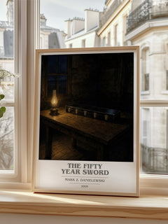 The fifty year sword book cover poster colour and style options – Mark Z. Danielewski book art