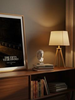 The fifty year sword watercolour print on bookshelf – Mark Z. Danielewski fan gift
