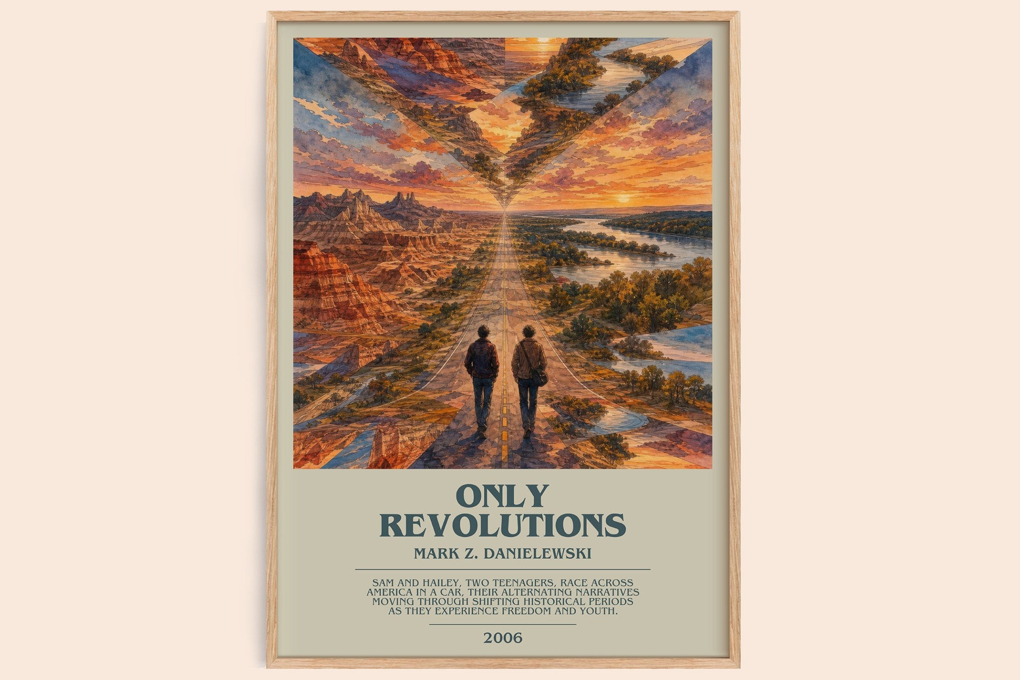 Only Revolutions Bookish Wall Art by Mark Z. Danielewski