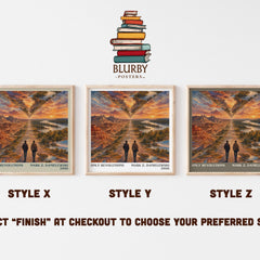 Only Revolutions Literary Art Print by Mark Z. Danielewski – Style X, Y and Z square prints side by side – choose your finish