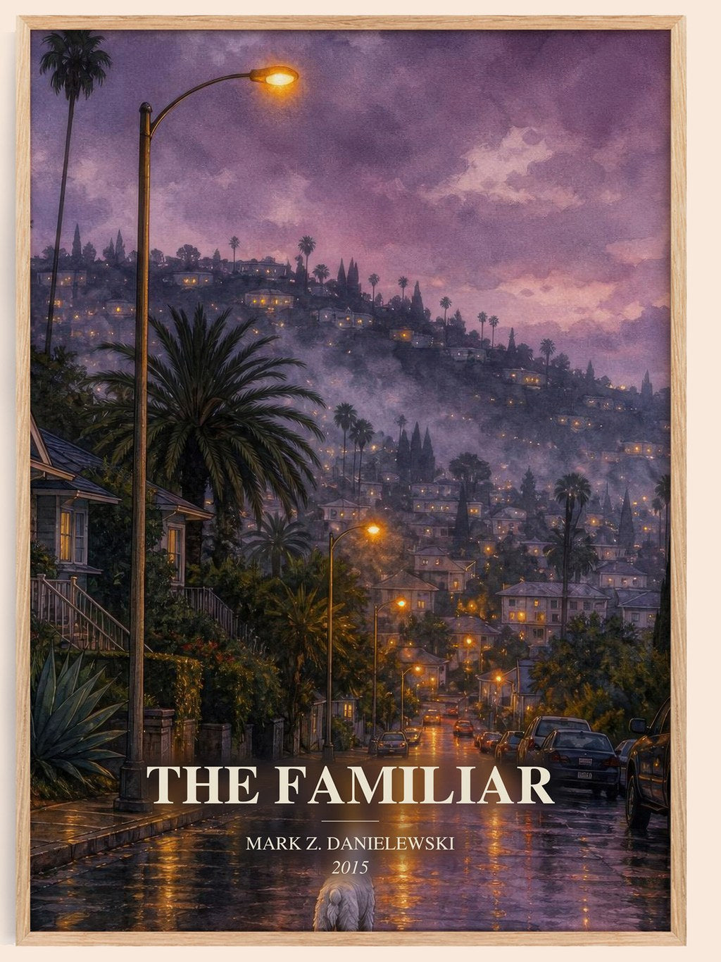 The familiar watercolour book poster by Mark Z. Danielewski – framed literary art print