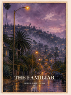 The familiar watercolour book poster by Mark Z. Danielewski – framed literary art print