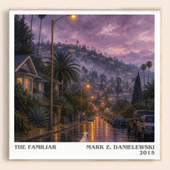 The familiar literary book poster by Mark Z. Danielewski – framed literary art print