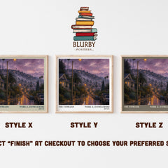 The familiar literary print in frame leaning in hallway – literary fiction wall art