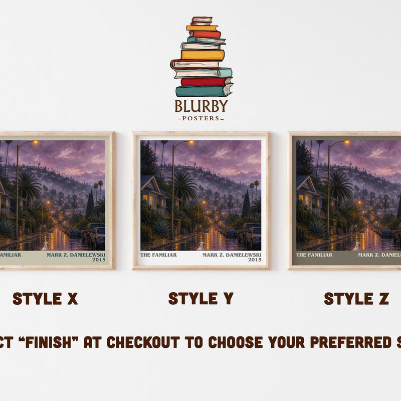 The familiar literary print in frame leaning in hallway – literary fiction wall art