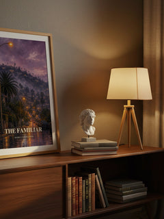 The familiar watercolour print on bookshelf – Mark Z. Danielewski fan gift