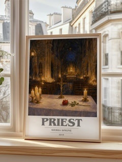 Priest book cover poster colour and style options – Sierra Simone book art