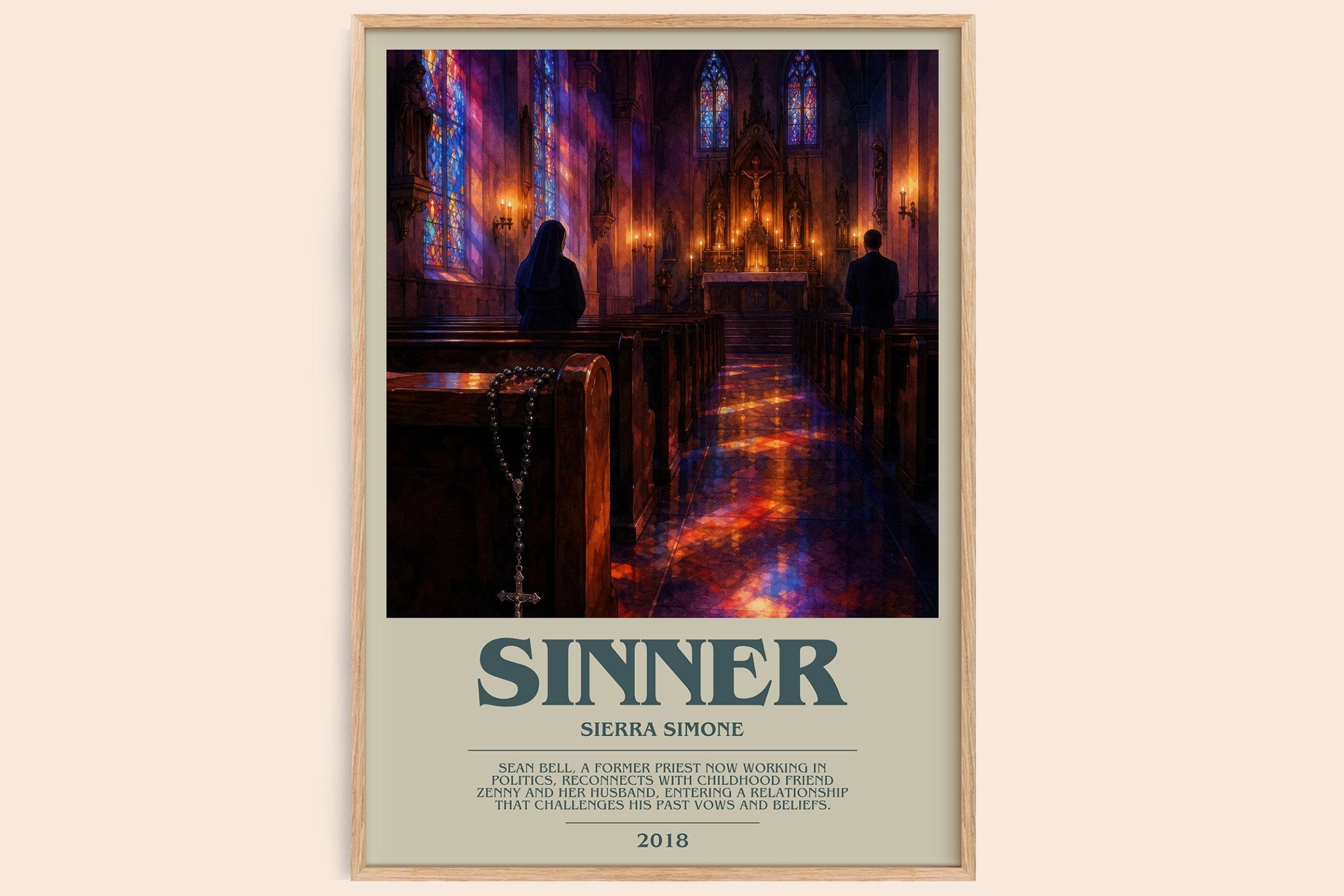 Sinner Bookish Wall Art by Sierra Simone