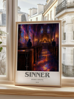 Sinner book cover poster colour and style options – Sierra Simone book art