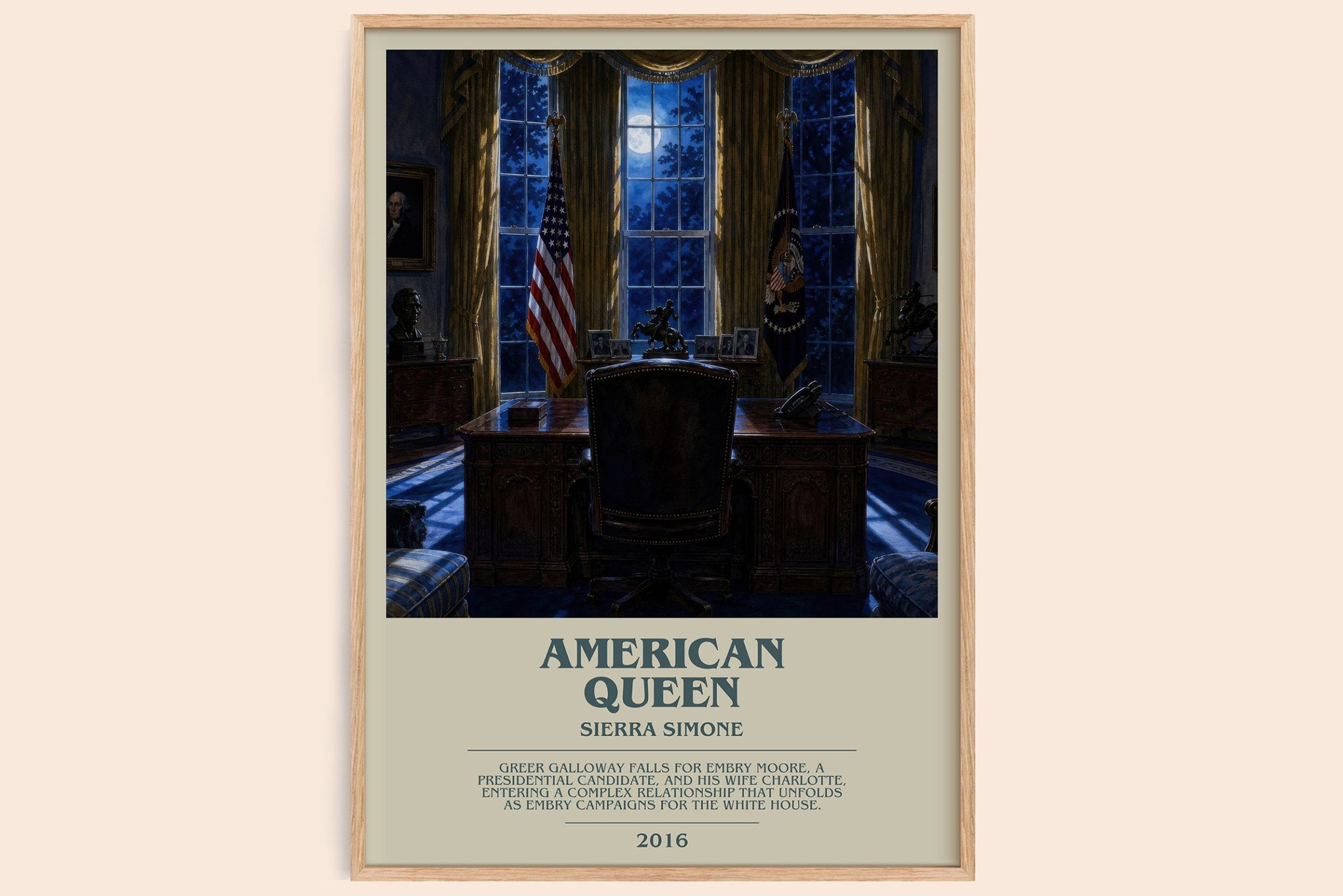 American Queen Bookish Wall Art by Sierra Simone