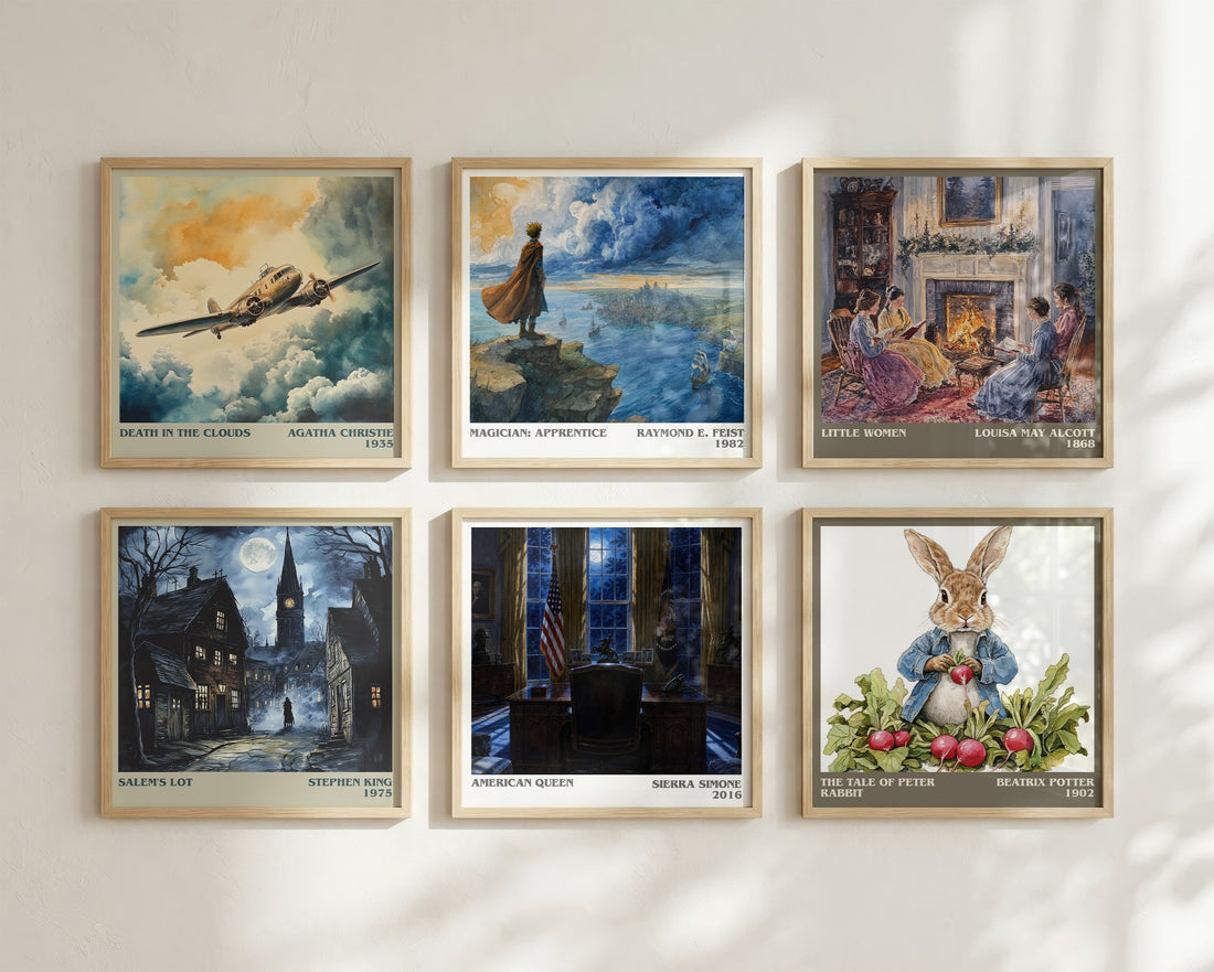 American Queen literary art print colour and style options – Sierra Simone book art