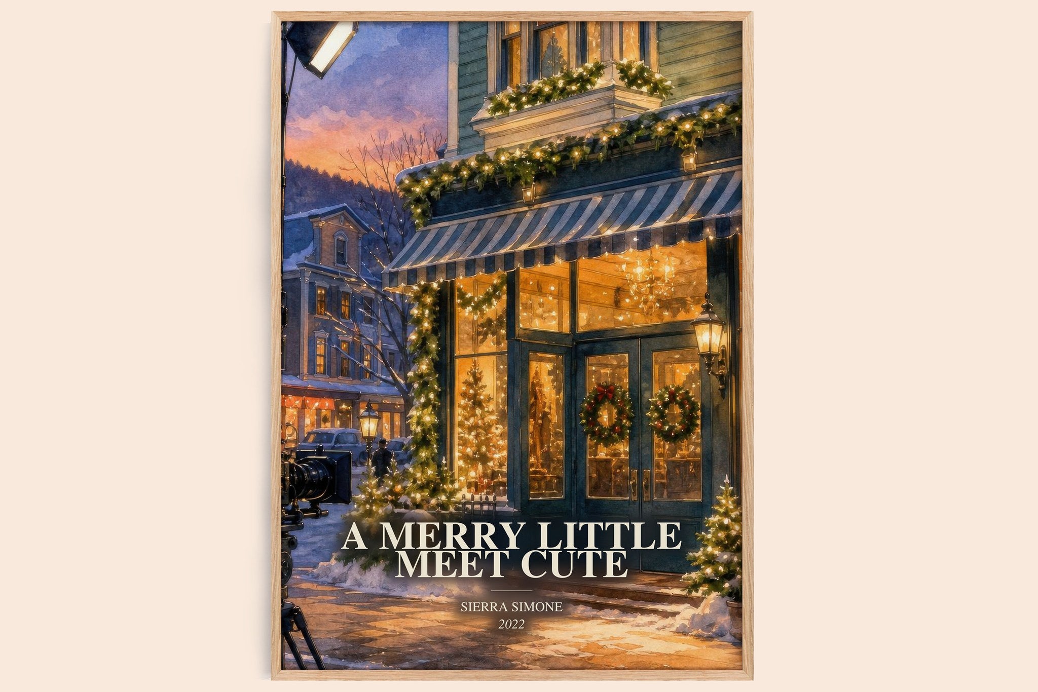 Merry Little Meet Cute Book Watercolour Illustration by Sierra Simone