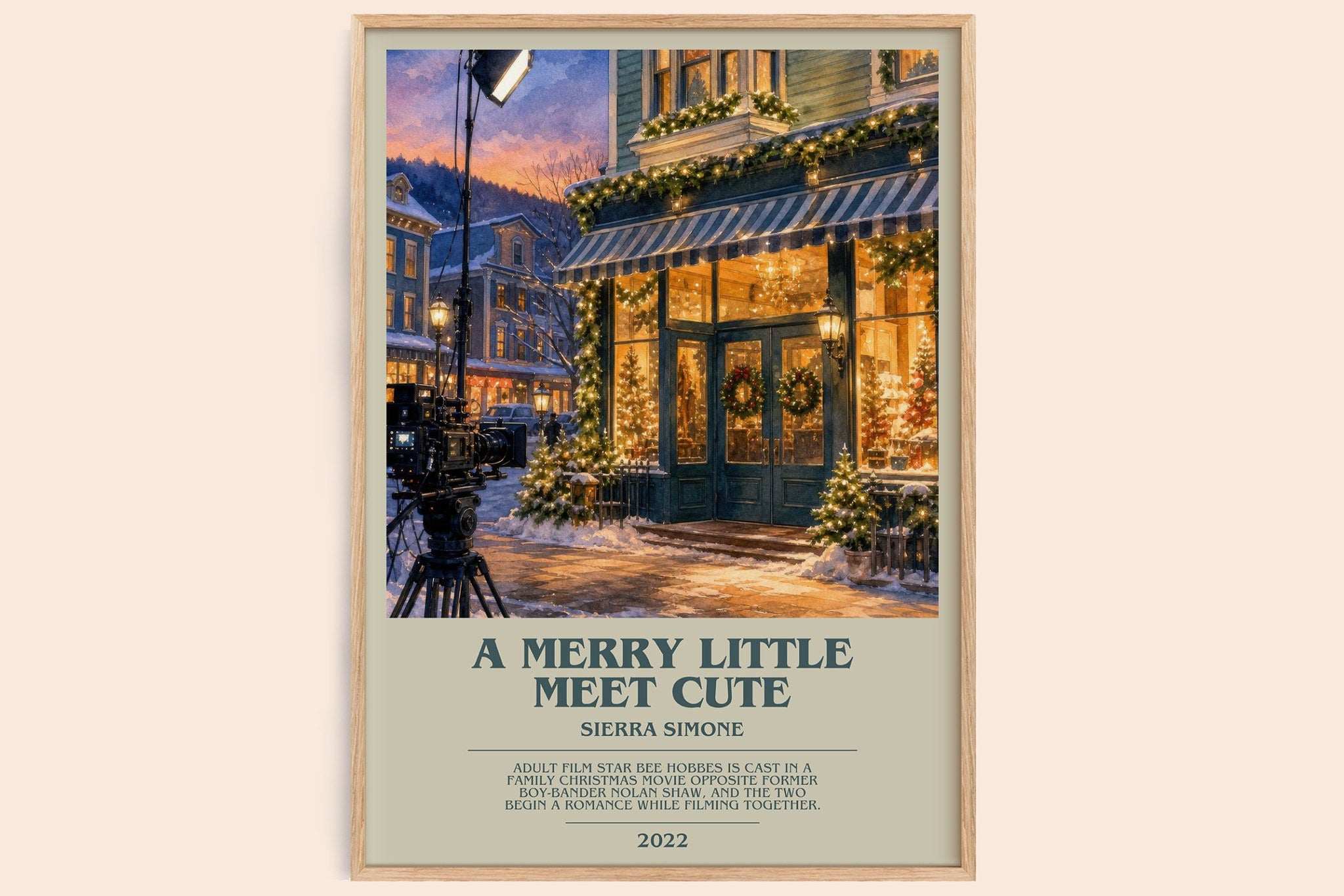 A Merry Little Meet Cute Bookish Wall Art by Sierra Simone