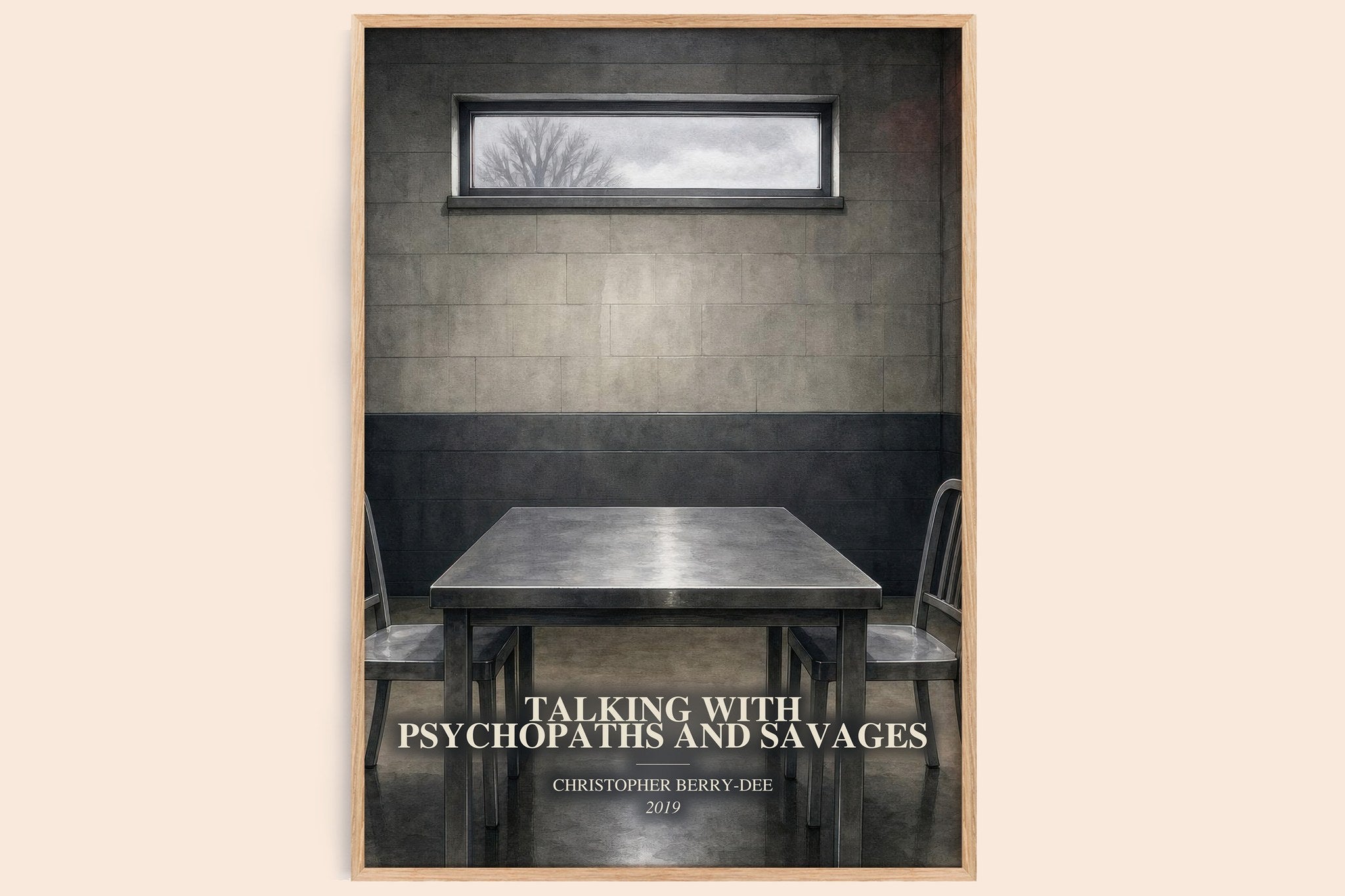Talking With Psychopaths and Savages Book Watercolour Illustration by Christopher Berry-Dee