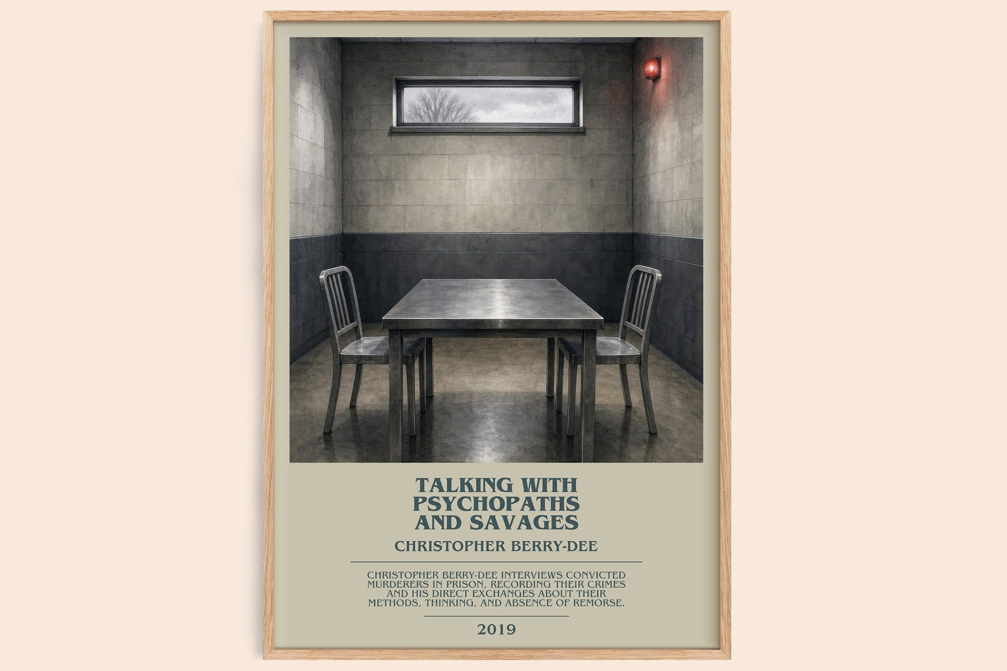 Talking With Psychopaths and Savages Bookish Wall Art by C. Berry-Dee