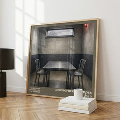 Talking With Psychopaths and Savages literary print framed by window – literary home decor