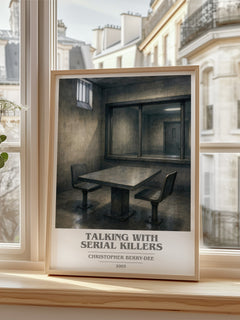 Talking with Serial Killers book cover poster colour and style options – Christopher Berry-Dee book art